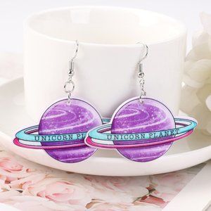 Unicorn Planet Earrings